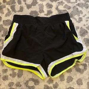 Black athletic shorts